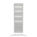 Kadrane Spa EC, Light Grey, 851W, H 1827 mm / L 550 mm, robinet couleur