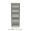 Kadrane EC, couleur Concrete Grey, 535W, H 1403 mm / L 400 mm robinet couleur