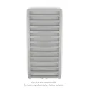 Kadrane EC, couleur White Aluminium, 380W, H 971 mm / L 400 mm robinet couleur