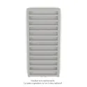 Kadrane EC, couleur Telegrey 4, 380W, H 971 mm / L 400 mm robinet couleur