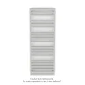 Kadrane Spa EC, Light Grey, 694W, H 1507 mm / L 550 mm, robinet couleur