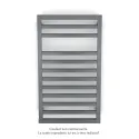 Kadrane Spa EC, Anthracite, 332W, H 803 mm / L 450 mm, robinet couleur