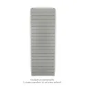 Régate EC Status, couleur Inox Look, 766W, H 1481 mm / L 500 mm