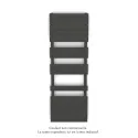 Régate EC, couleur Umbra Grey, 691W, H 1481 mm / L 500 mm