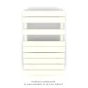 Régate EC +Air, couleur Pure White 9010, 411W, H 852mm / L 500mm