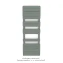 Régate EC, couleur Blue Grey, 691W, H 1481 mm / L 500 mm