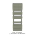 Régate EC, couleur Cement Grey, 691W, H 1481 mm / L 500 mm