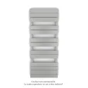 Régate EC, couleur White Aluminium, 583W, H 1259 mm / L 500 mm