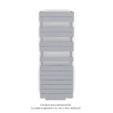 Régate EC +Air, couleur Light Jeans 0264, 625W, H 1370mm / L 500mm