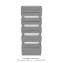 Régate EC, couleur Telegrey 2, 583W, H 1259 mm / L 500 mm