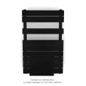 Régate EC +Air, couleur Jet Black 9005, 411W, H 852mm / L 500mm