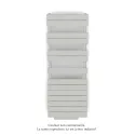 Régate EC +Air, couleur Light Grey 0262, 625W, H 1370mm / L 500mm