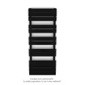 Régate EC, couleur Jet Black, 583W, H 1259 mm / L 500 mm
