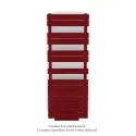 Régate EC +Air, couleur Ruby Red 3003, 625W, H 1370mm / L 500mm