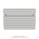 Régate EC double, couleur Light Grey, 1043W, H 666 mm / L 1000 mm