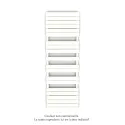 Régate EC, couleur Pure White, 1019W, H 1851 mm / L 600 mm