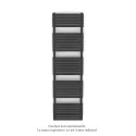 Altai Spa EC, Anthracite Grey 7016, 884W, H 1804 mm / L 500 mm
