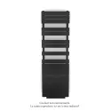 Régate EC +Air, couleur Black Quartz 0550, 781W, H 1666mm / L 500mm