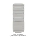 Régate EC +Air, couleur Telegrey 4 7247, 625W, H 1370mm / L 500mm