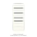 Régate EC +Air, couleur Pure White 9010, 625W, H 1370mm / L 500mm