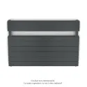 Régate EC double, couleur Black Matt, 1043W, H 666 mm / L 1000 mm