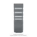 Régate EC +Air, couleur Anthracite 0346, 781W, H 1666mm / L 500mm