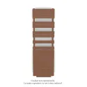Régate EC +Air, couleur Terracotta 0292, 781W, H 1666mm / L 500mm