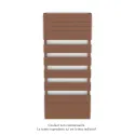 Régate EC, couleur Terracotta, 1300W, H 1851 mm / L 800 mm