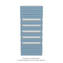 Régate EC, couleur Pastel Blue, 1300W, H 1851 mm / L 800 mm