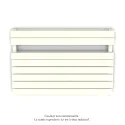Régate EC double, couleur Cream, 1043W, H 666 mm / L 1000 mm
