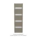 Altai Spa EC double, Concrete Grey 0265, 1262W, H 1804 mm / L 500 mm