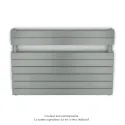 Régate EC double, couleur Titane, 1043W, H 666 mm / L 1000 mm