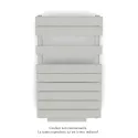 Régate EC +Air, couleur Light Grey 0262, 411W, H 852mm / L 500mm
