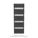 Altai Spa EC double, Anthracite Grey 7016, 1485W, H 1804 mm / L 600 mm