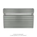 Régate EC double, couleur Grey Aluminium, 1043W, H 666 mm / L 1000 mm