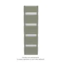 Altai Spa EC double, Cement Grey 7233, 1262W, H 1804 mm / L 500 mm