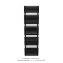 Altai Spa EC double, Traffic Black 9217, 1262W, H 1804 mm / L 500 mm