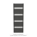 Altai Spa EC double, Umbra Grey 7222, 1485W, H 1804 mm / L 600 mm