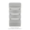 Régate EC, couleur White Aluminium, 504W, H 1037 mm / L 500 mm