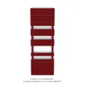 Régate EC, couleur Ruby Red, 691W, H 1481 mm / L 500 mm
