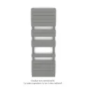 Régate EC, couleur Telegrey 2, 691W, H 1481 mm / L 500 mm