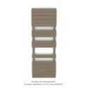 Régate EC, couleur Beige Grey, 691W, H 1481 mm / L 500 mm