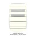 Régate EC +Air, couleur Cream 9001, 411W, H 852mm / L 500mm