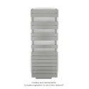 Régate EC +Air, couleur Inox Look 0332, 625W, H 1370mm / L 500mm
