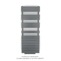 Régate EC +Air, couleur Anthracite 0346, 625W, H 1370mm / L 500mm