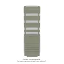 Régate EC +Air, couleur Cement Grey 7233, 781W, H 1666mm / L 500mm