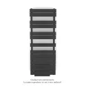 Régate EC +Air, couleur Anthracite Grey 7016, 625W, H 1370mm / L 500mm