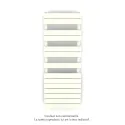 Régate EC +Air, couleur Cream 9001, 625W, H 1370mm / L 500mm