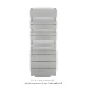 Régate EC +Air, couleur White Aluminium 9006, 625W, H 1370mm / L 500mm
