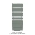 Régate EC +Air, couleur Blue Grey 7231, 625W, H 1370mm / L 500mm